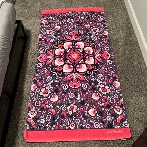 Vera Bradley Magenta Medallion Pink Beach Towel